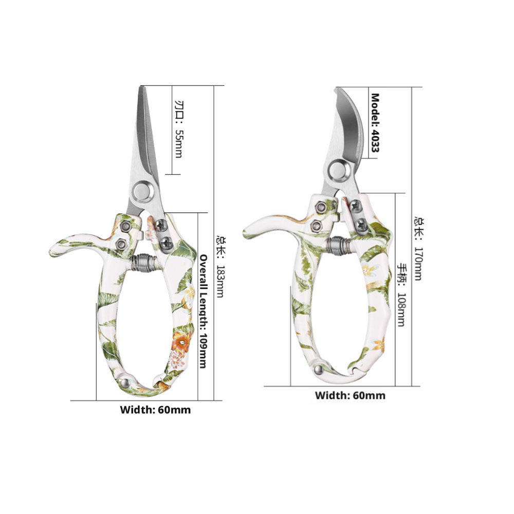 Gardening Tools Pink - مقصات تقليم الحدائق من الفولاذ المقاوم