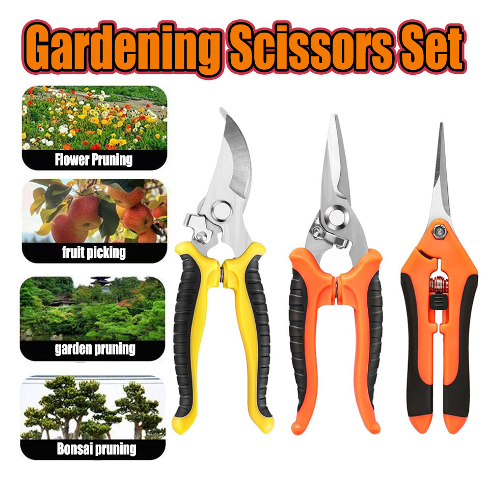 Gardening Tools Pink - مجموعة مقصات للحدائق، تتكون من قطعة