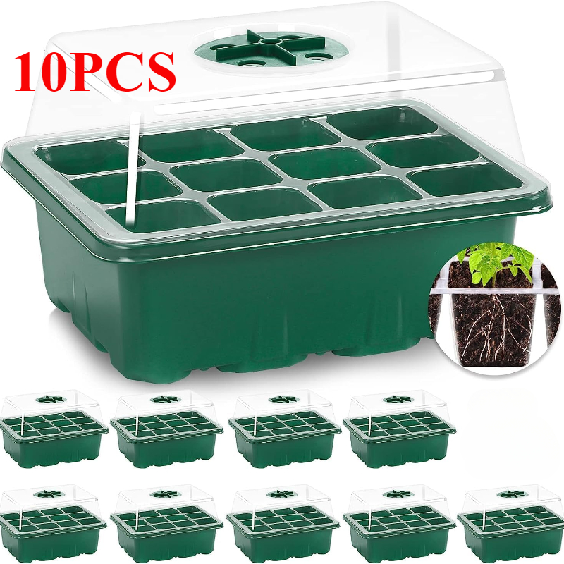 Propagation Tray Dome - 10 قطعة صواني الشتلات البذور كاتب