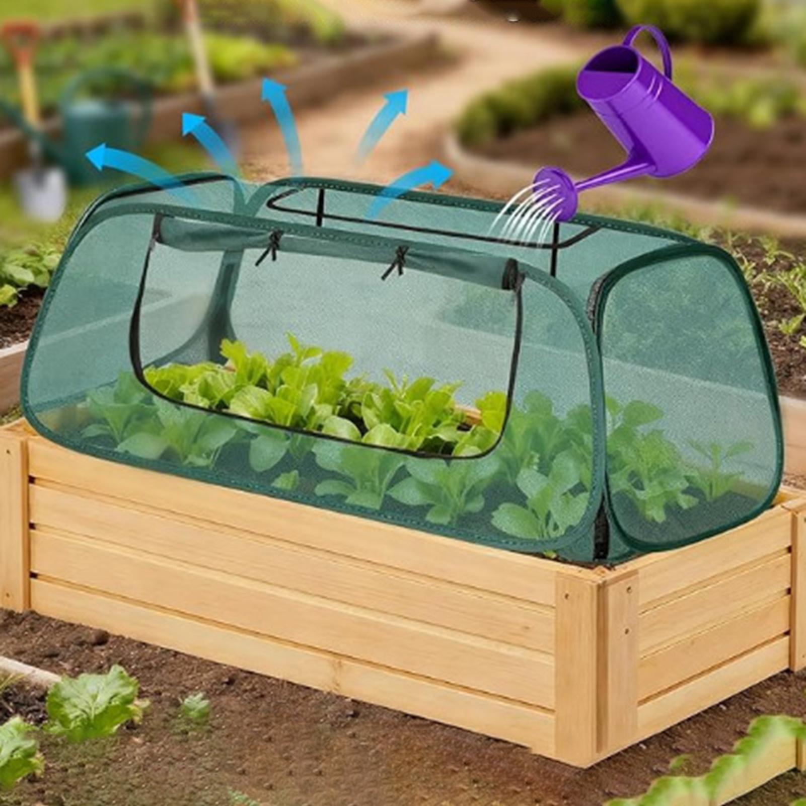 Grow Bags - غطاء شبكي للنباتات قابل للطي، خيمة