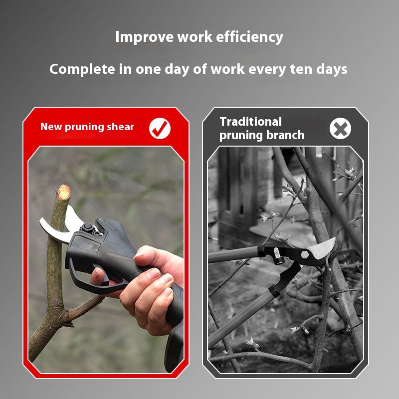 مقص كهربائي محمول خارجي لاسلكي - مراجعة Pruning Shears وسعره