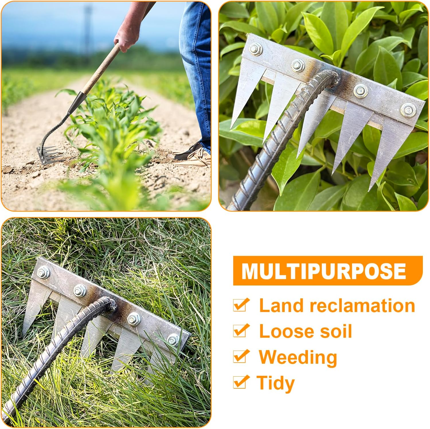 5/6/7/8 الأسنان الحديد البستنة - مراجعة Gardening Tools On Sale وسعره